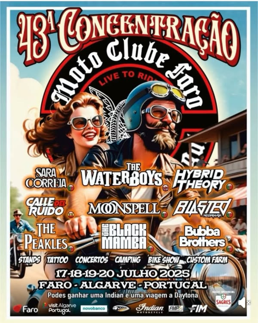 REVELADO CARTAZ COM AS BANDAS DA 43.ª CONCENTRAÇÃO MCF